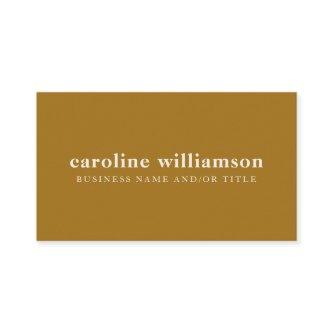 Elegant Modern Minimalist Gold Professional