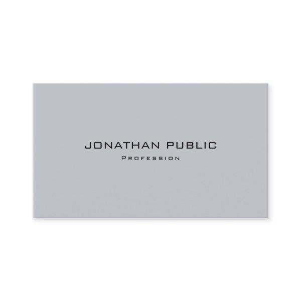Elegant Modern Minimalist Grey Template Trendy
