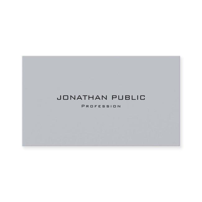 Elegant Modern Minimalist Grey Template Trendy
