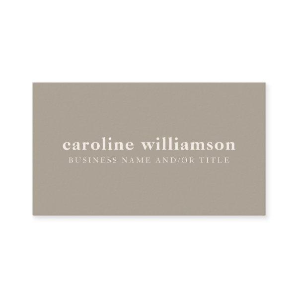 Elegant Modern Minimalist Rustic Taupe