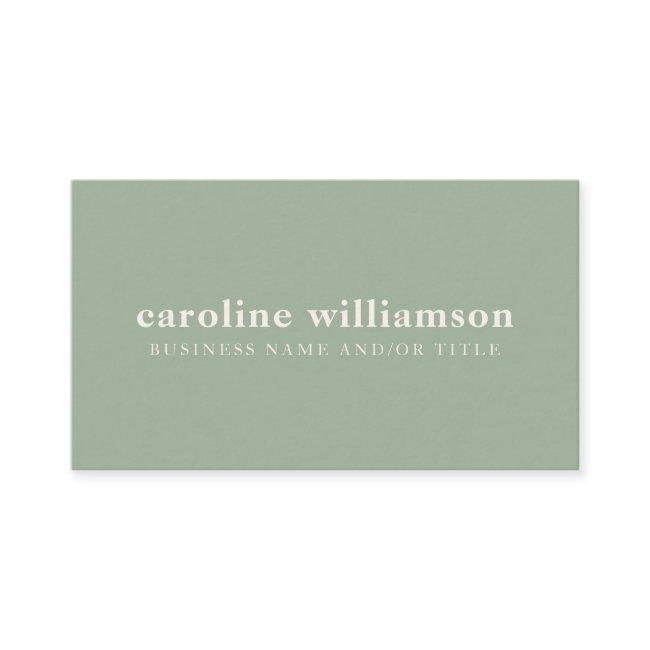 Elegant Modern Minimalist Sage Green