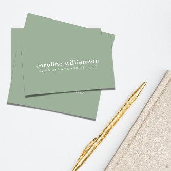Elegant Modern Minimalist Sage Green QR Code