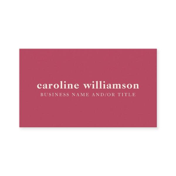 Elegant Modern Minimalist Solid Magenta