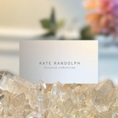 Elegant Modern Minimalistic Professional  Silver