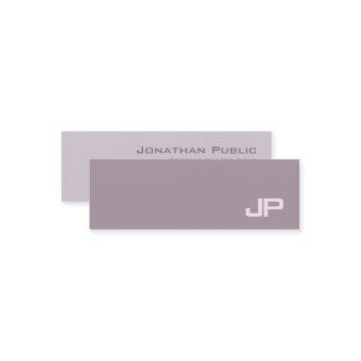 Elegant Modern Monogram Plain Luxury Salon Mini