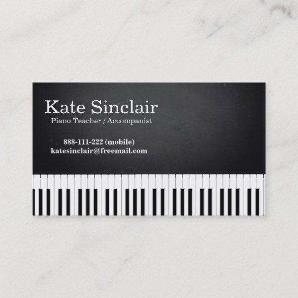 Elegant Modern Music Professional Piano Teacher