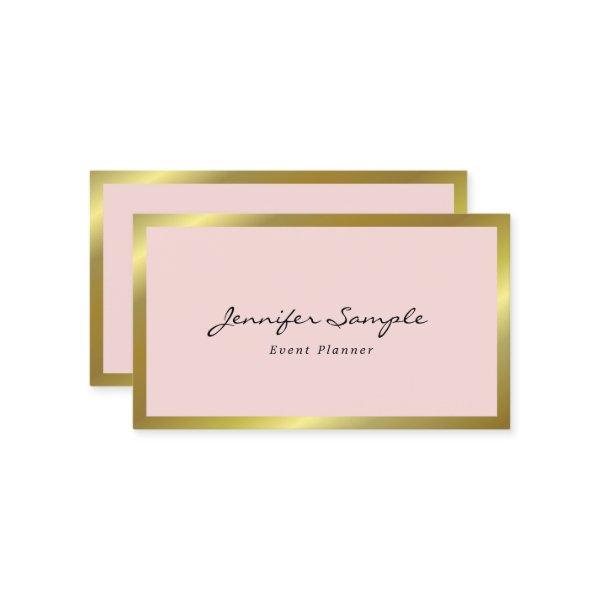 Elegant Modern Pink Gold Event Planner Trendy
