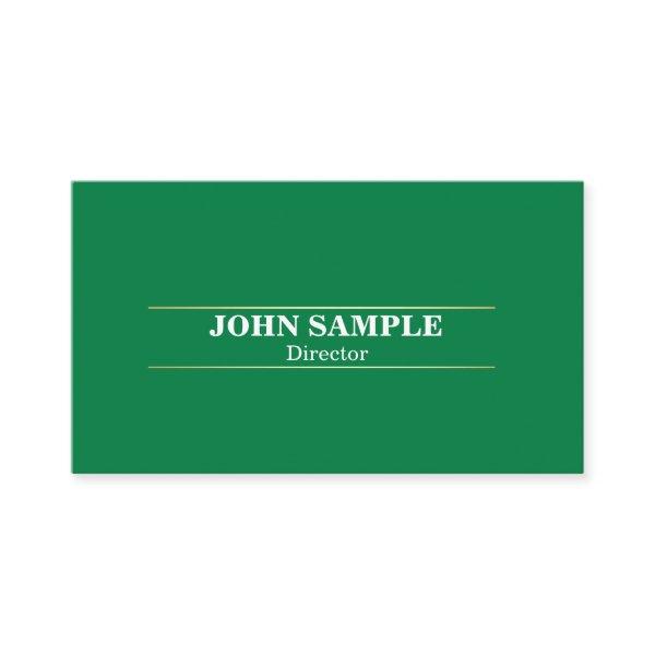 Elegant Modern Professional Design Green Gold