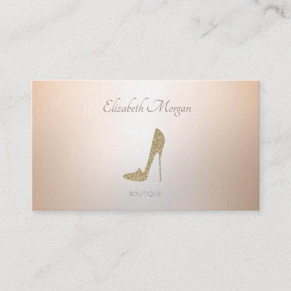 Elegant Modern Professional Gold Glitter High Heel