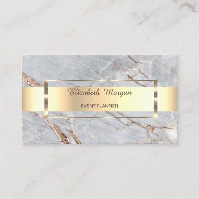 Elegant Modern  Professional Gold Stripe Marble