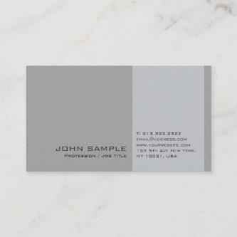 Elegant Modern Professional Grey Simple Chic Plain