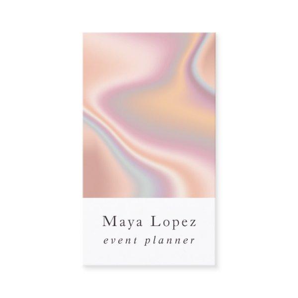 Elegant modern rose gold holographic event planner