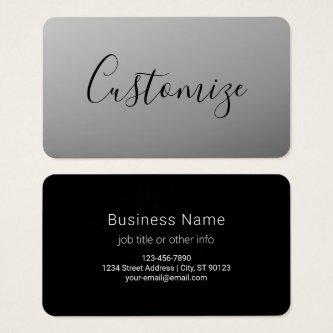 Elegant Modern Script Editable Black Text Writing