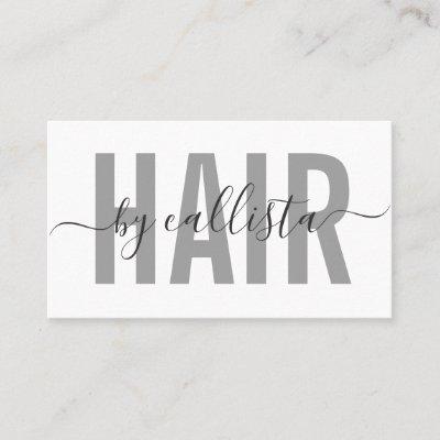 Elegant Modern Simple Typography Hair Stylist