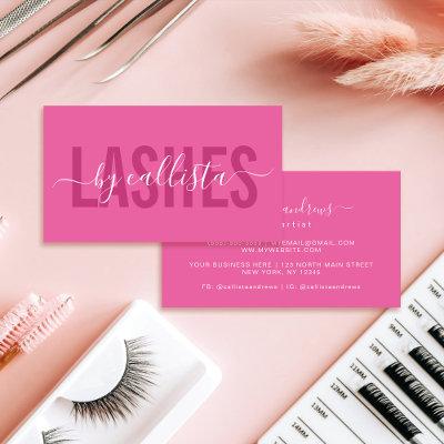 Elegant Modern Simple Typography Lashes Business C