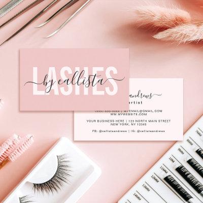 Elegant Modern Simple Typography Lashes