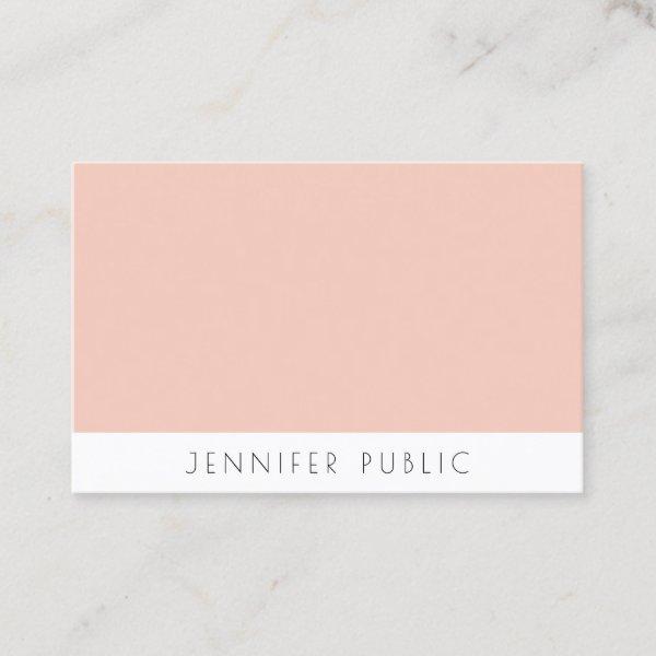 Elegant Modern Template Blush Pink White Simple