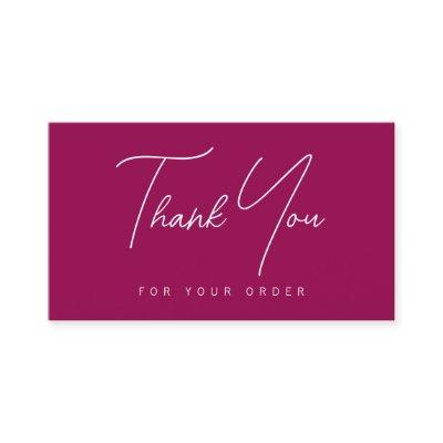 Elegant Modern Thank You For Your Order