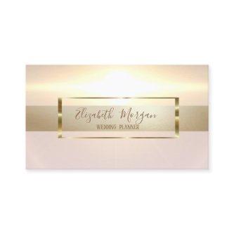 Elegant Modern Trendy Shiny Gold Frame