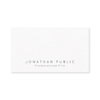 Elegant Modern White Clean Professional Plain