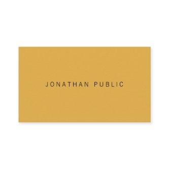 Elegant Modern Yellow Brown Simple Minimalist