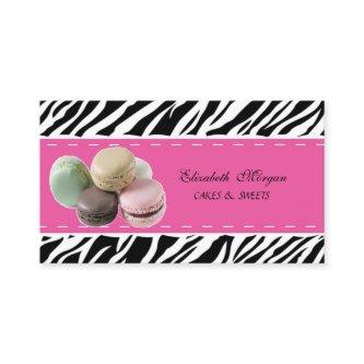 Elegant Modern Zebra Print ,French  Macaron