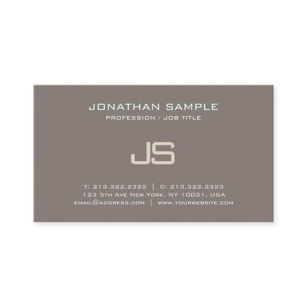 Elegant Monogram Design Modern Professional Plain