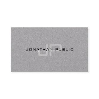 Elegant Monogram Minimalist Grey Template Luxury