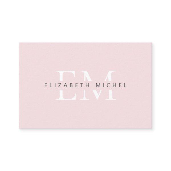 Elegant monogram modern cotton candy professional
