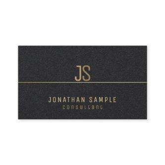 Elegant Monogram Modern Gold Name Elite Template
