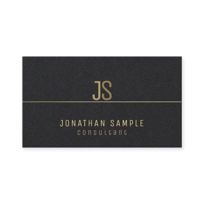 Elegant Monogram Modern Gold Name Elite Template