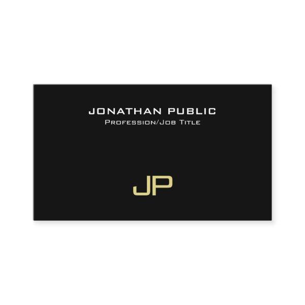 Elegant Monogram Modern Professional Plain