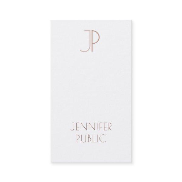 Elegant Monogram Plain Modern Professional Luxury