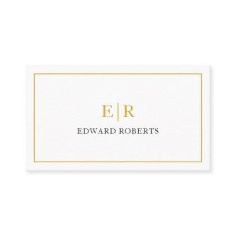 Elegant Monogram Professional Gold