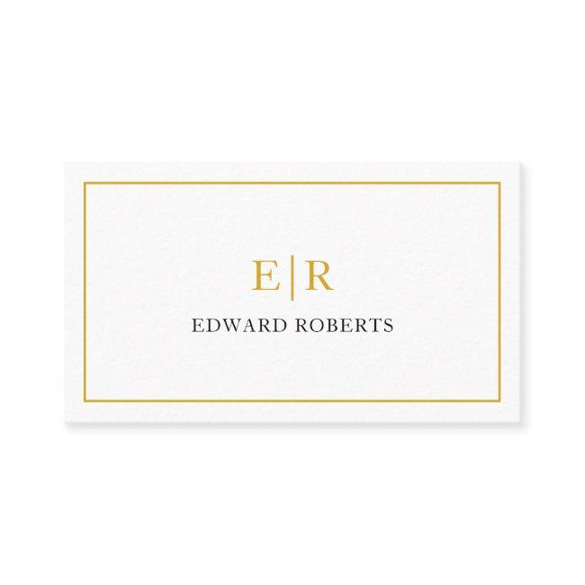 Elegant Monogram Professional Gold