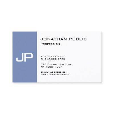 Elegant Monogram Trendy Smart Design Modern Plain