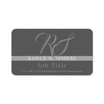 Elegant Monogrammed | Greys