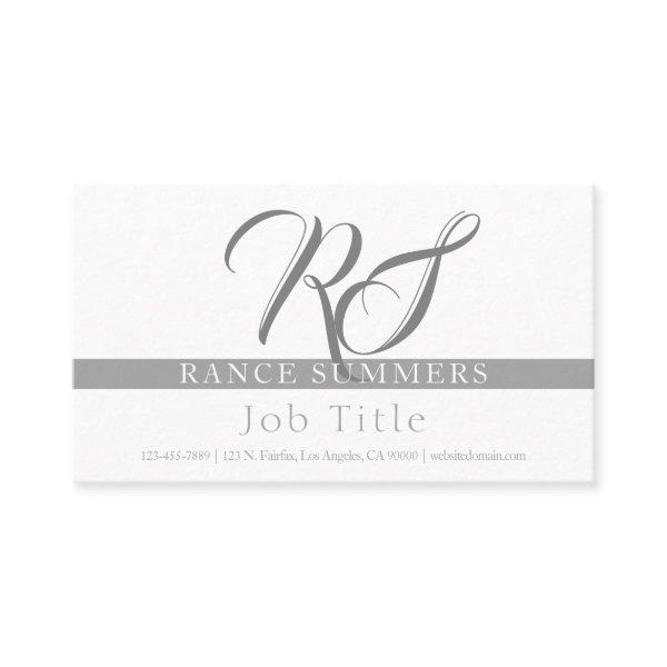 Elegant Monogrammed | Greys