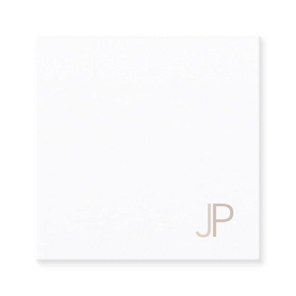 Elegant Monogrammed Plain Modern Trendy Luxe Square