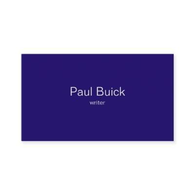 Elegant Navy Blue Professional Bussines Card