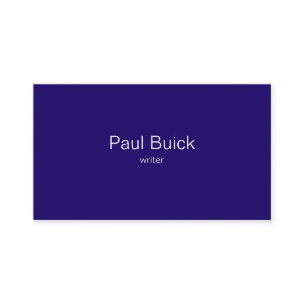Elegant Navy Blue Professional Bussines Card