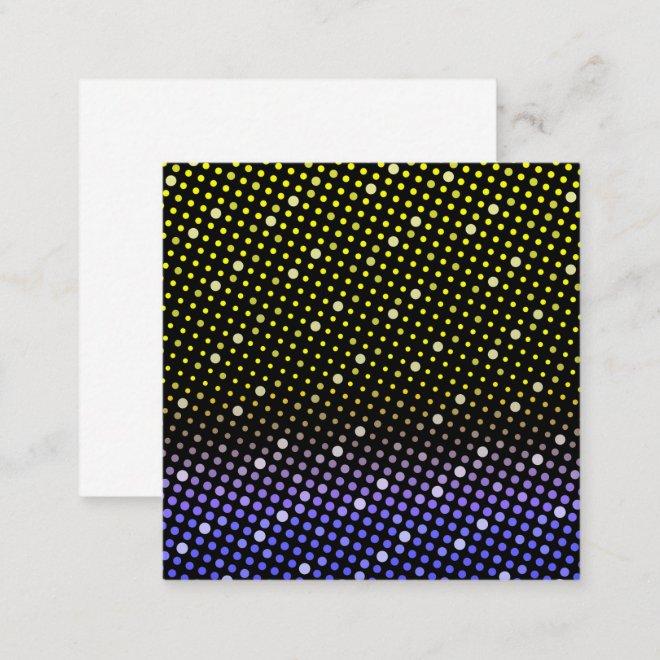 Elegant Neon Glowing polka dots glitter pattern Loyalty Card
