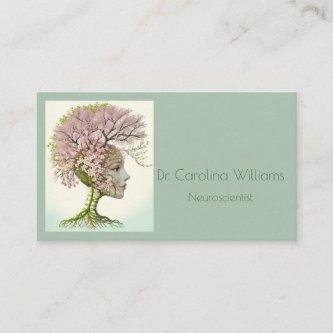Elegant neurological professional floral brain