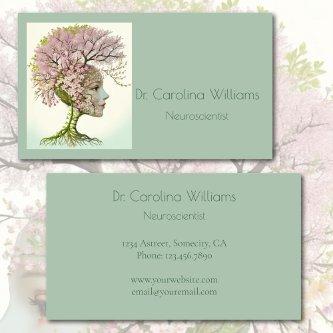 Elegant neurological professional floral brain