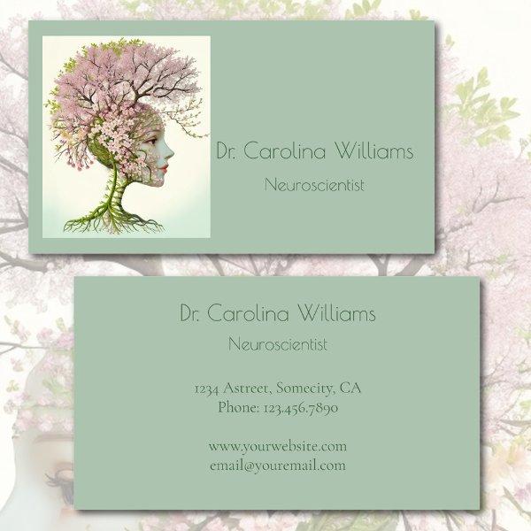 Elegant neurological professional floral brain