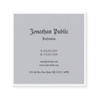 Elegant Nostalgic Classic Look Minimalistic Plain Square