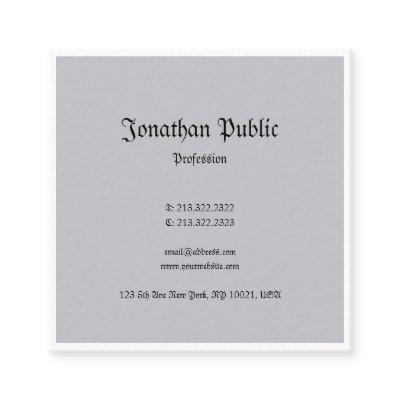 Elegant Nostalgic Classic Look Minimalistic Plain Square
