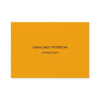 Elegant Orange Brown Minimalist Professional