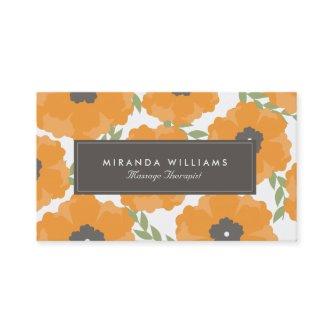 Elegant Orange Floral