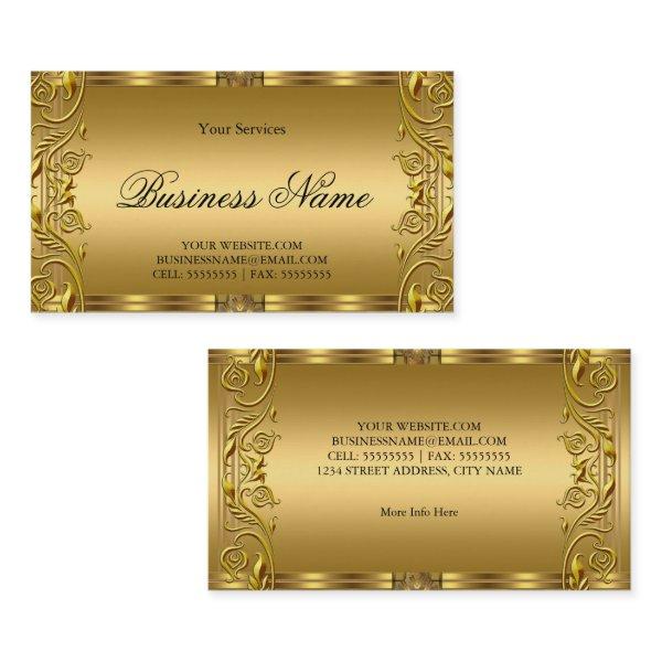 Elegant Ornate Royal Golden Gold